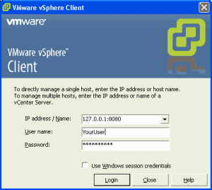 VMware vSphere Client Via Burp