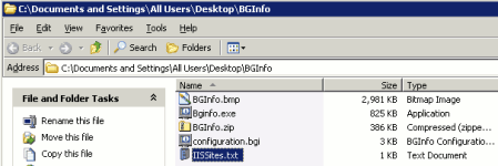 BginfoOnDesktop Setting up Bginfo