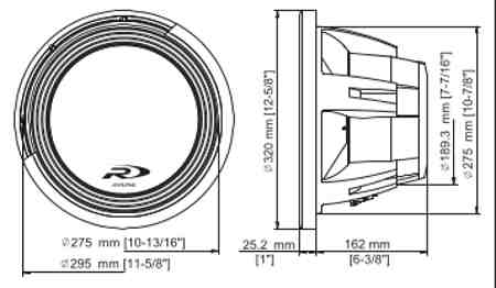 SWR-12D4 dimensions
